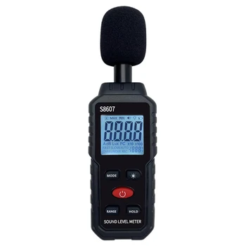 skaitmeninis garso lygio triukšmo matuoklis matavimas 30-130DB DB decibelų detektorius garso testeris metro diagnostikos įranga