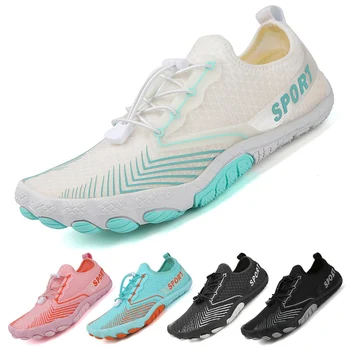 Quick Dry Upstream Aqua Shoes Unisex Swimming Beach Shoes Non-slip Gym Sport Sneakers Trekking Wading Water Shoes 35-47#