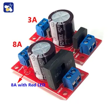 Lygintuvo filtro maitinimo plokštė 3A lygintuvo stiprintuvas 8A lygintuvas su raudonu LED indikatoriumi Kintamosios srovės vienkartinis maitinimo šaltinis DC dainuoti