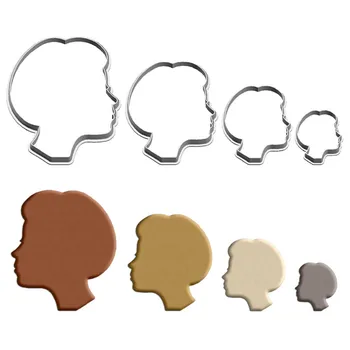 Keturių specifikacijų animacinių filmų personažų modeliavimas,moters galvos portretas,plastiko formos, torto fondanto įrankis, sausainių suši ir vaisių pjaustytuvas