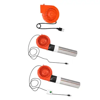 USB BBQ Oro pūstuvas Rankinis mažas lengvas BBQ ventiliatorius Nešiojamas BBQ pūstuvas Elektrinis pūstuvas, skirtas gaminti maistą lauke Kempingo piknikas