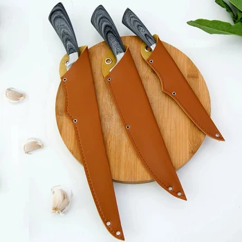 PU odinio virtuvinio peilio dangtelio dėklo apsauga Vakarų peilio apvalkalas vaisių peilio šefo peilio apvalkalo peilio dėklas