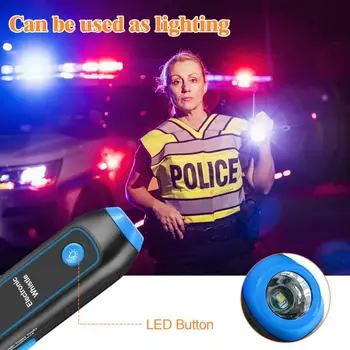 Raktų pakabuko švilpuko instruktorius su LED lempute stovyklavimui Žygiai pėsčiomis Irklavimas Saugos sargyba/personalas Daugiafunkcinis decibelas nešiojamas