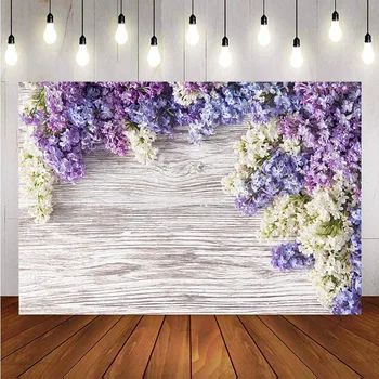 violetinė gėlė naujagimio portreto fonas fotografijai pilkas medinių grindų fonas fotostudijai vinilinių grindų reikmenys