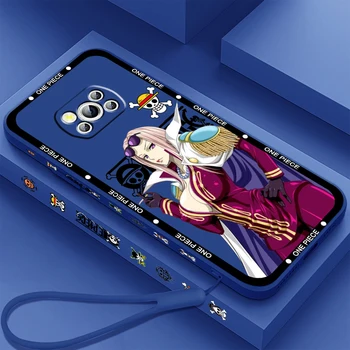 One P-Piece Nami Hina Girl Liquid Left Rope for Xiaomi Mi Poco X5 X4 X3 M6 M5 M5 M5S M4 M3 F5 F4 F3 C55 C40 Pro 5G Cover