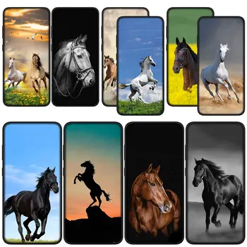 Laukinio arklio dangtelio telefono dėklas, skirtas Samsung Galaxy S21 S20 Fe S23 S22 Ultra S8 Plus A12 A13 A21S A73 + minkštas korpusas