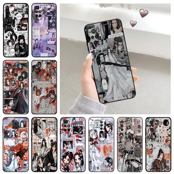Comic MDZS Anime Art Anti-Drop minkštas telefono dėklas, skirtas Redmi K60E K40 K50 K40S Note 8 8t 7 Pro Xiaomi 11 Lite 5G 11t 10 10t Cover