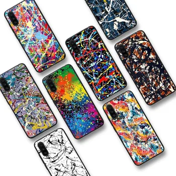 Jackson Pollock Abstrakčios tapybos meno telefono dėklas, skirtas Samsung S 20 21 22 23 plius Ultra, skirtas Redmi Pastaba 8 9 10 11, skirta Huawei Y 5 6