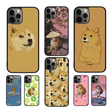 Doge Meme Kabosu telefono dėklas, skirtas iPhone SE2020 15 14 11 12 13 mini Pro XR XS MAX 7 8 Plus SE coque Cover Shell