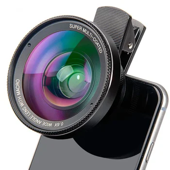 TOKOHANSUN 4K HD 15X makroobjektyvas išmaniojo telefono anti-iškraipymui 0.6X plataus kampo objektyvo optinio stiklo mobiliojo telefono fotoaparato lente rinkinys