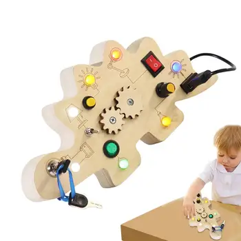 Montessori perjungimo lenta Montessori medinis jungiklis sensorinė lenta Žaislai Kelioniniai žaislai Saugūs ir lengvi mokymosi ir švietimo žaislai