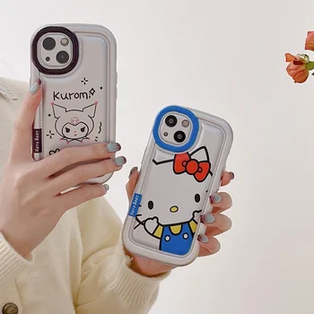 Sanrio Hello Kitty Kuromi telefono dėklas, skirtas iPhone 15 14 13 12 11 Pro Max 15 Pro Anti-fall Back Cover