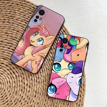 My Little Pony Cute Phone Case Funda Black Cover For Xiaomi Redmi Note 11 11EPro10 9 9A 8 6 Pro 10T 9S 8T 7A Luxury Coque