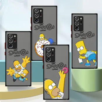 The Simpsons Cartoon Phone Case, skirtas Samsung Galaxy Note 10 S21 S23 Note 20 Ultra 10 Plus 8 9 S20 S22 S21 Plus TPU prabangus dangtelis