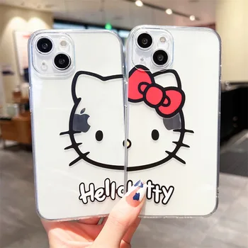 Mielas animacinis filmas Hello Kitty Cat dėklas, skirtas OnePlus 9 10 Pro 11 9R 10R 9RT 8T 10T 11R Nord CE 2 20 N200 ACE 2 SE 2V 5G Tpu telefono dangtelis