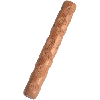 Keramikos įrankiai Mediniai rankiniai ritinėliai molio antspaudui, raštas Volelis Medinė rankena Keramikos įrankiai Molio ritinėliai