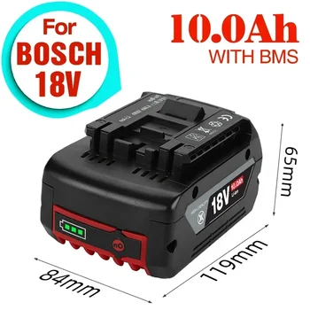 skirta BOSCH Authentic 18V BAT609 BAT610 For Bosch 18V Professional 18V Li-ion akumuliatorius Drill Battery GBA18V GSR18V BAT618 BAT619