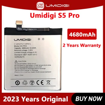 Nauja originali 4680 mAh baterija UMI UMIDIGI S5 PRO telefonui Aukštos kokybės Batteria su sekimo numeriu