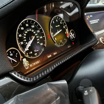 skirta BMW 7 serijos anglies pluoštui F01 2009-14 prietaisų skydelio greičio matuoklio dėžutės priedų lipdukams