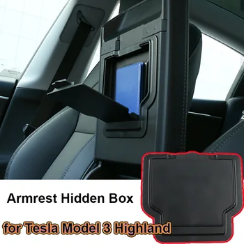 skirta Tesla Model 3 Highland 2024 Porankis paslėpta daiktadėžė ABS automobilio salono aksesuarai Įtaisų organizatorių atvejis Naujas modelis3