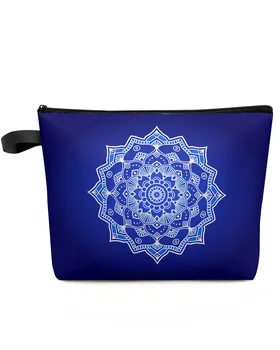 Gradiento gėlių linijos Polka Taškai Maroko kosmetikos krepšys Sankaba Pamergė Lauko kelionės Grožio makiažo krepšys Vakarėlis Lūpų dažų krepšys