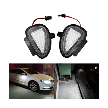 LED veidrodinė lemputė Žemės šviesa Galinio vaizdo veidrodžio lemputė Sveiki atvykę į lengvus automobilių priedus, skirtus Volkswagen Golf 6 MK6 Touareg