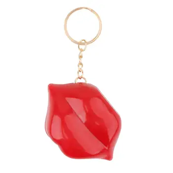 Lūpų formos raktų pakabuko krepšys Piniginės pakabukai Raudoni atostogų vyrų moterų jubiliejui