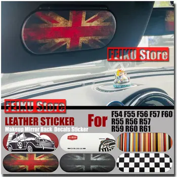 Interjero dekoro lipdukai MINI Cooper F55 F56 F57 F54 F60 R55 R56 R57 R59 R60 R61 Car Sunshade Leather Decal