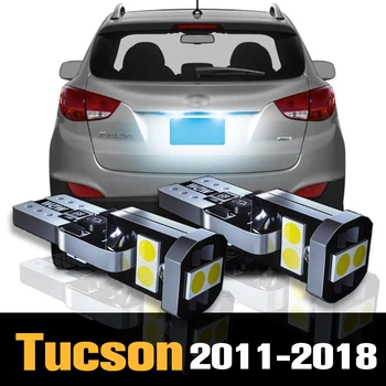 2vnt Canbus LED valstybinio numerio lempos priedai Hyundai Tucson 2011 2012 2013 2014 2015 2016 2017 2018