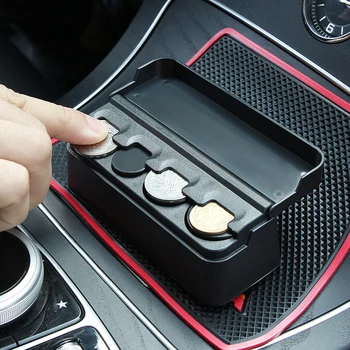 Car Organizer Rolls Plastic Pocket Dash monetų dėklas Honda Nissan Volkswagen Audi BMW E36 daiktadėžės laikiklis