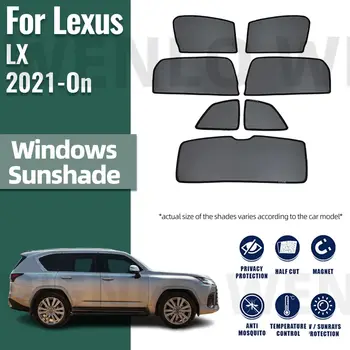 skirta Lexus LX 600 2022 2023 2024 LX600 J310 magnetinės automobilio lango užuolaidos Saulės stiklas Šešėlis Tinklinis stiklas Apsauga nuo saulės