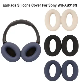 1 Pora silikoninių ausinių pagalvėlių Naujos ausinių ausinės Apsauginis dangtelis Pakaitinis rankovių pagalvėlės dangtelis Sony WH-XB910N ausinėms