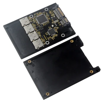 2,5 colio 4 TF į SATA adapterio kortelė, savarankiškai pagamintas SSD kietojo kūno diskas, skirtas 