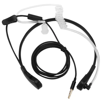 1pin 3.5mm gerklės mikrofono mikrofono paslėpto akustinio vamzdžio ausinės ausinės, skirtos Samsung / HTC / LG / Blackberry / MOTORO išmaniųjų telefonų ausinėms
