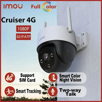 Dahua Imou Cruiser 4G IP kamera Solt Visų spalvų IR 30M AI sekimas Žmogaus sukurta SIM kortelė Dvipusis pokalbis Belaidė survalance kamera