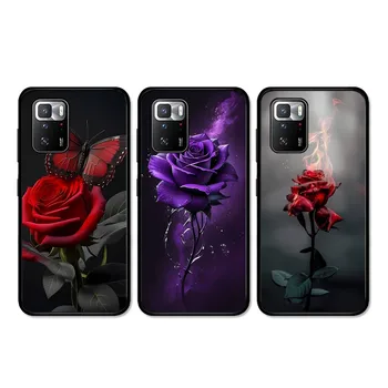 Roses Flower Rose telefono dėklas, skirtas Redmi 5 6 7 8 9 10 Plus Pro 6 7 8 9 A GO K20 K30 K40 Pro Plus F3 Fundas