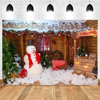 Mocsicka Kalėdinis fotografinis fonas Langas Medinis naujagimis Žiemos fonas Kolekcija Reklamjuostės dekoravimas Fotografija