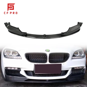 Automobilio priekinio buferio lūpų smakro apsaugos difuzoriaus dangtelio deflektorius, skirtas BMW 6 serijos anglies pluošto MT MP stiliaus automobilių priedams