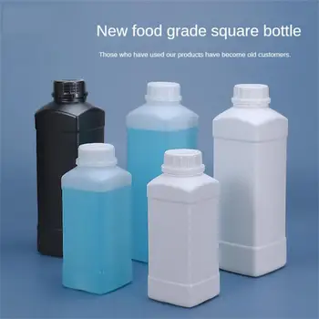 Tuščias kvadratinis plastikinis butelis su dangčiu Maistinis HDPE konteinerio šampūnas Losjono dažų pakartotinai užpildomas buteliukas