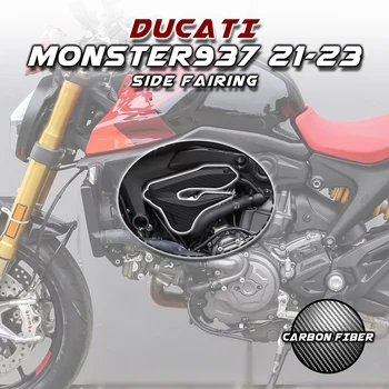 skirta DUCATI Monster 937 2021 2022 2023 Anglies pluošto motokroso variklio kumštelio šoninio aptakumo rinkinio variklio dangtelių apsaugos dėklas