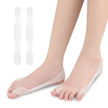 1Pair pėdų silikoninis ortopedinis Hallux Valgus įtvaro korektorius kojų pirštų separatoriui Pirštų skausmo malšinimo pedikiūro pėdų priežiūros priemonė