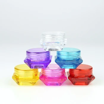 Kosmetikos konteinerio makiažo kremas Nagų dailės lūpų balzamo indai saugojimui Daugkartinio užpildymo buteliukas Kelionės nešiojamas plastikinis indelis 50 vnt / lotas