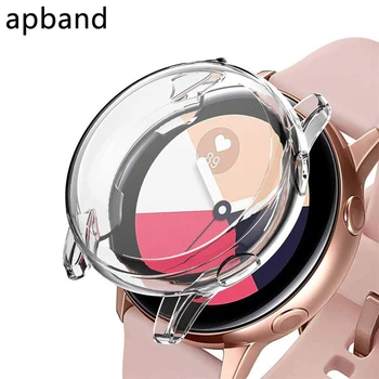 Silikoninis dėklas Samsung galaxy watch aktyvus 2/1 dangtelio buferis Priedai Apsauga Visa aprėptis Ekrano apsauga