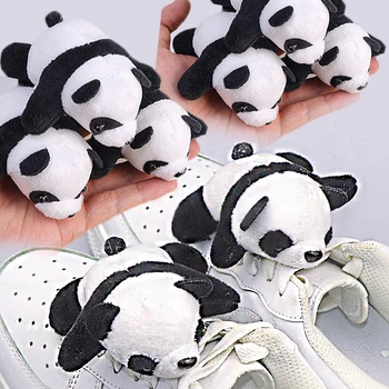 Personalized Lovely Plush Soft Cartoon Panda Pakabuko krepšys Sagė Kawaii dovana Žaisminga miela lėlė Universalūs trimačiai smeigtukai