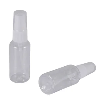 36Pcs 30Ml/1Oz Mini smulkios miglos purškimo buteliukai Pakartotinai užpildomi buteliai Maži tušti skaidrūs plastikiniai kelioninio dydžio buteliai