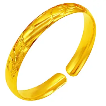 Auksinė parduotuvė su 999 auksinių apyrankių vestuvinių dovanų apyrankės žiedu, kad nusiųstų motinai 5D 18K auksines sekundes, kad taptų turtinga moterimi