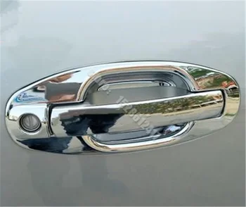 Automobilio stilius HYUNDAI Huatai Santa Fe visureigiui 2006-2015 ABS Chrome durų rankena Apsauginė danga Dangtelio durų rankena Dubenėlio apdaila