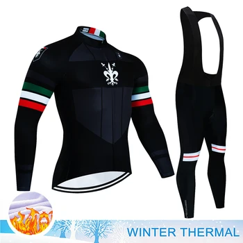 Cycling Bib Vyriški drabužiai 2024 Man Maillot Road dviračio uniforma Termal Fleece Jersey sportinis kostiumas Team Profesionalūs marškinėliai Mtb