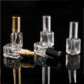 5ml auksinio stiklo nešiojamas daugkartinio užpildymo kvepalų buteliukas kosmetikos indas tuščias purškiamas purkštuvas aliejai skystas kelioninis sub-butelis