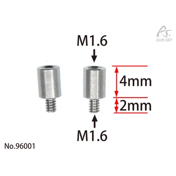 DriftArt 4mm stulpai su M1.6 varžtu 2 vnt 96001